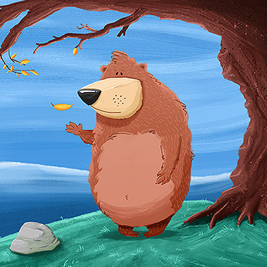 Bear character Illustration